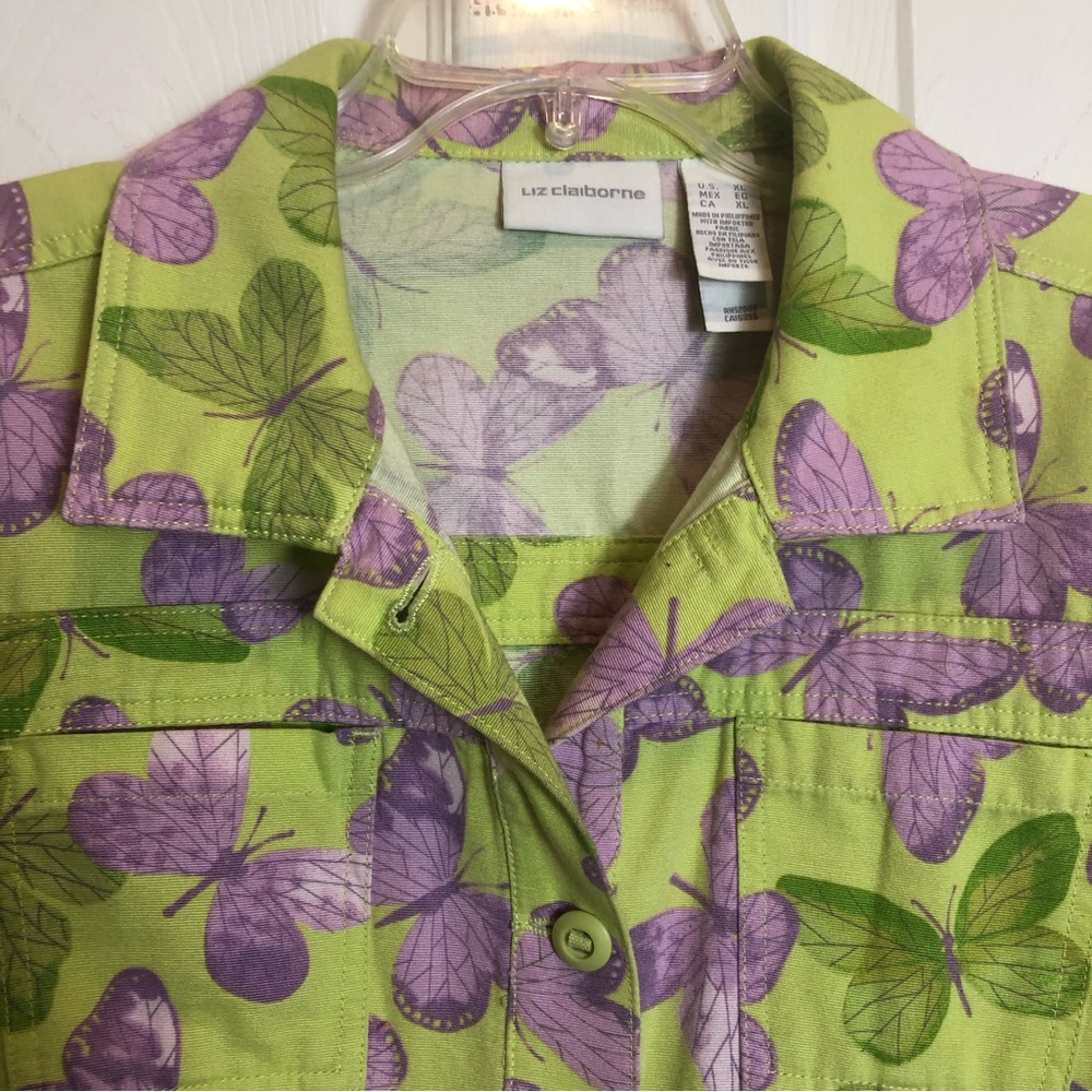 Liz Claiborne Butterfly Jacket Size XL - Picture 7 of 8
